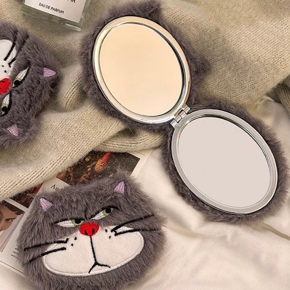 路西法可愛喵喵雙面鏡