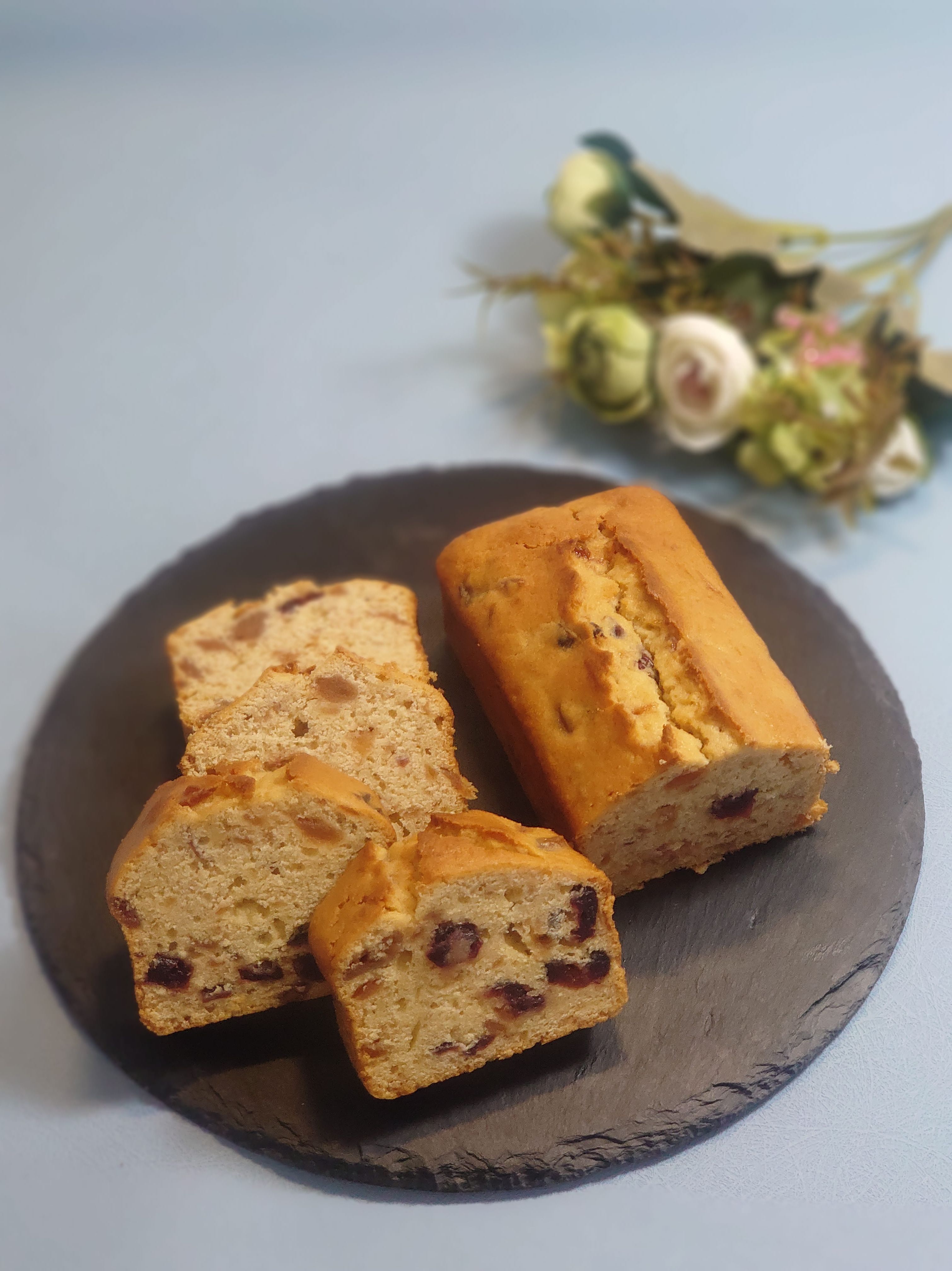 🍎蘋果蔓越莓奶油起司磅蛋糕/365g±10g