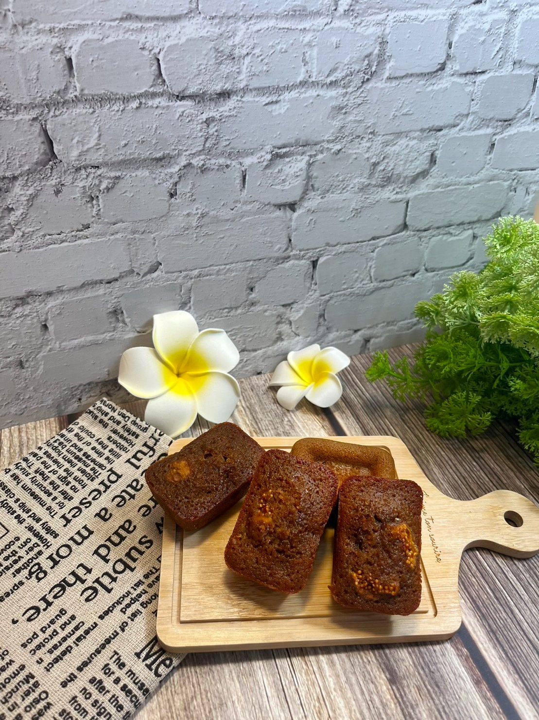 【新菓甜點工作室】無花果咖啡費南雪 常溫蛋糕 Financier 法國甜點 手工製作 伴手禮 辦公室下午茶 フィナンシェ