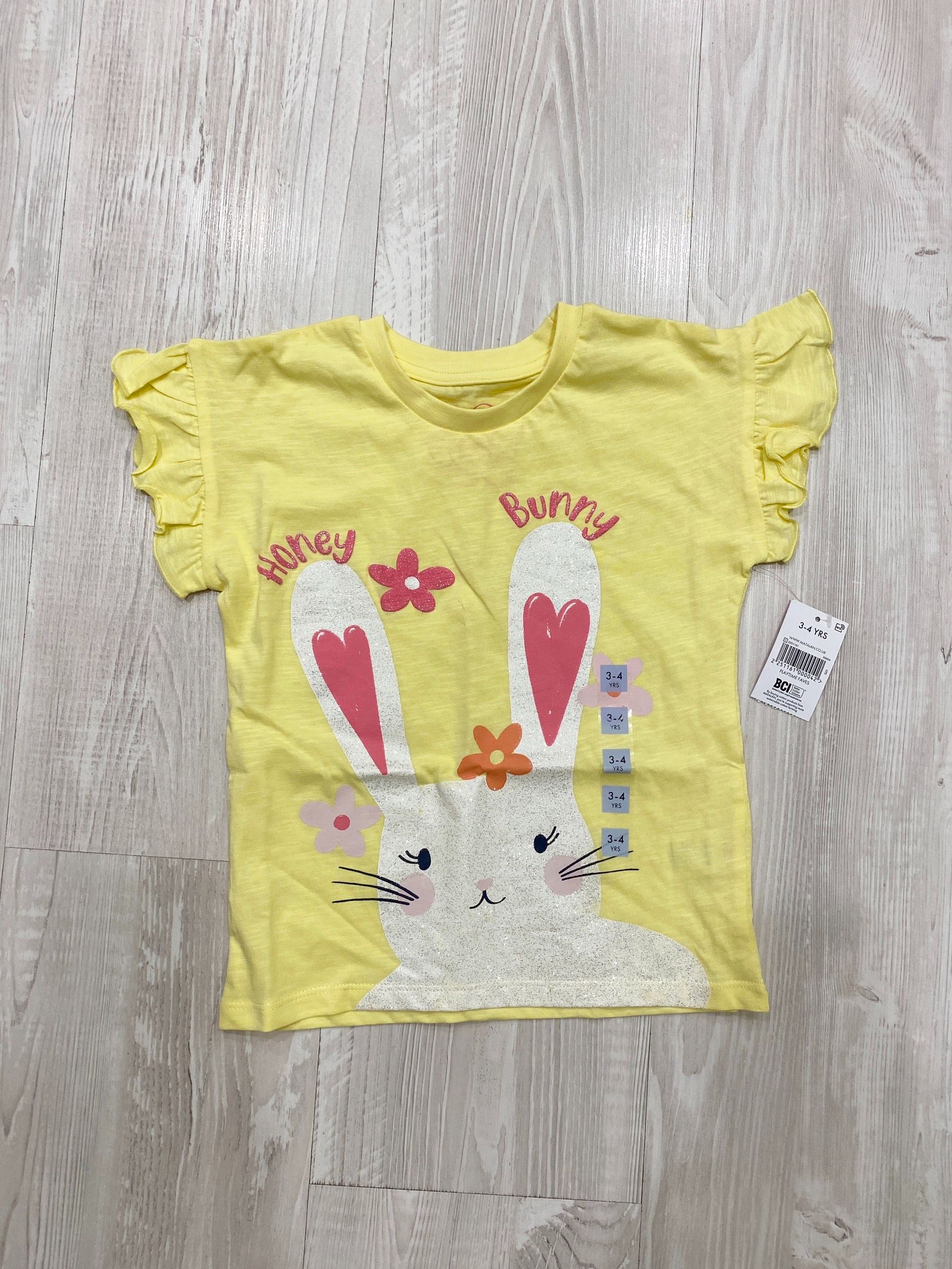 英國matalan兔兔荷葉袖上衣