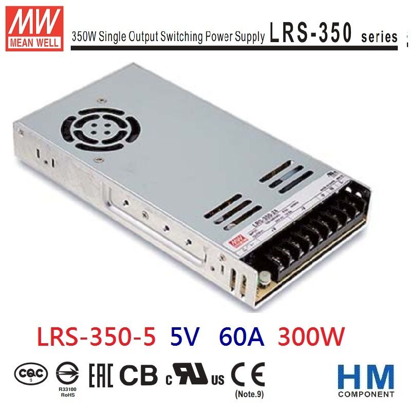 LRS-350-5 5V 60A 明緯 MW 電源供應器 變壓器 3年保固~