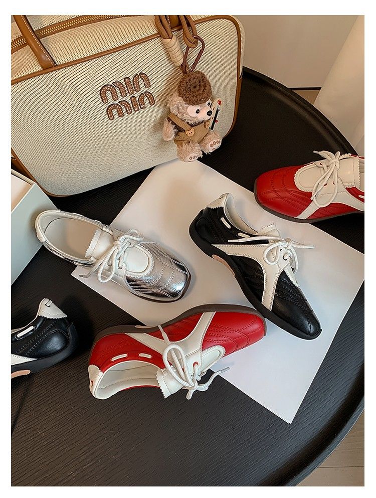 老闆選鞋11 日系羊皮可愛感阿甘鞋休閒運動鞋