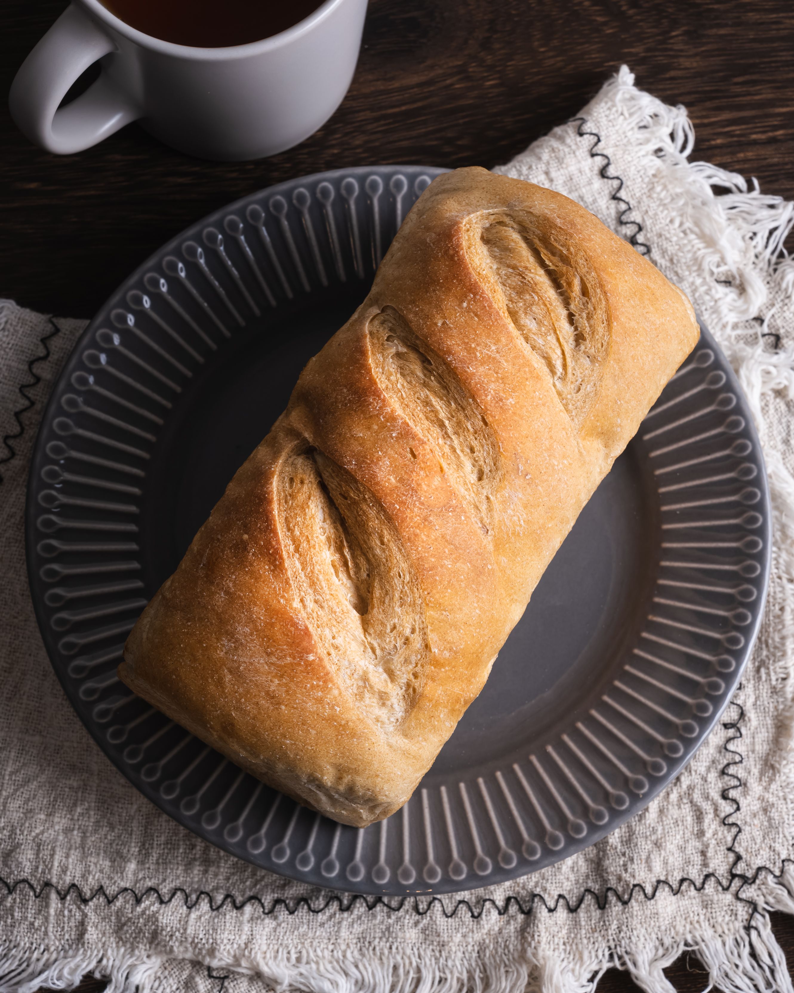 無油無糖減醣酸種原味酸種麵包 一條切6片（全素）