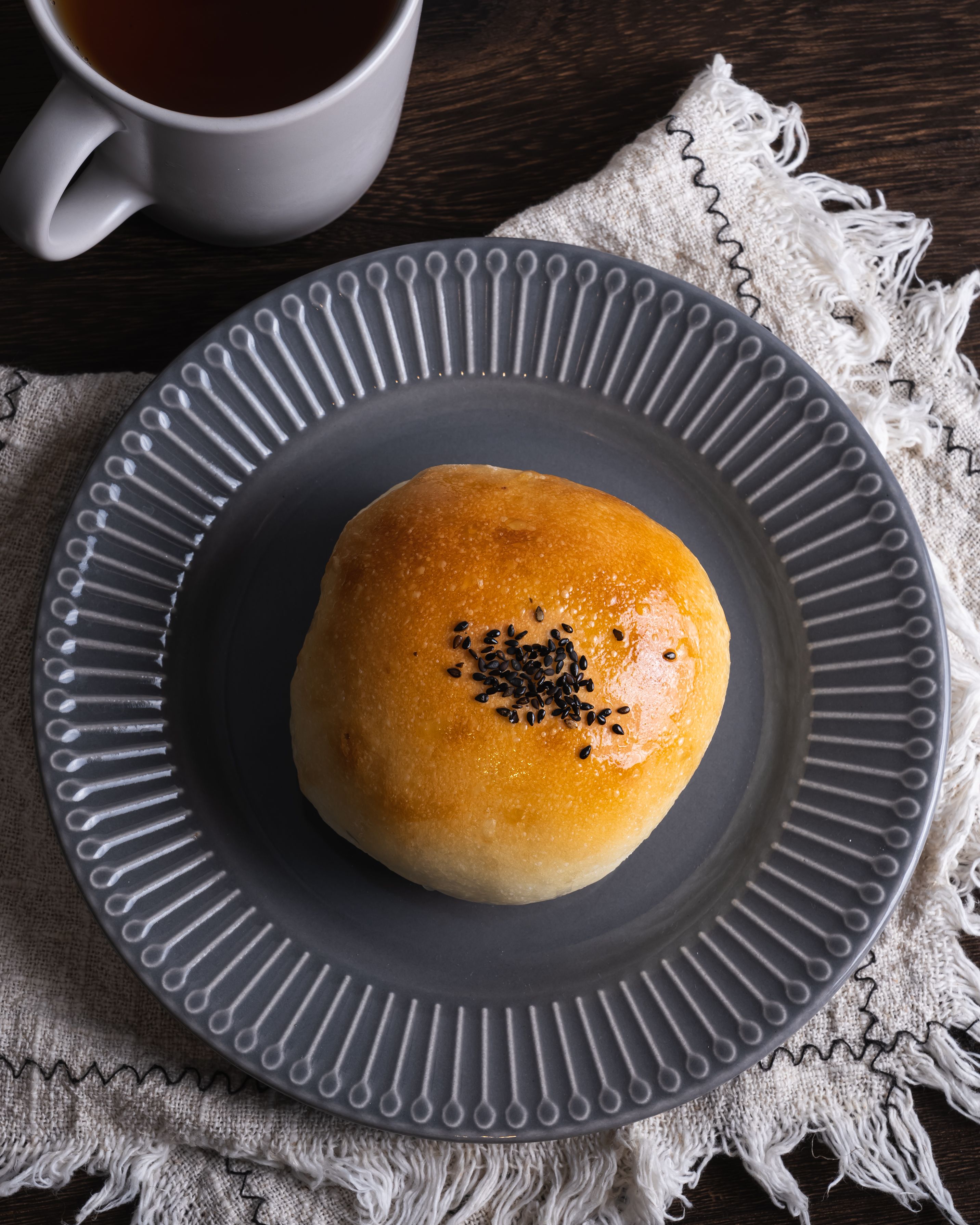 無油微糖減醣自家紅豆麵包（一顆只有約200卡） 4顆（蛋奶素）