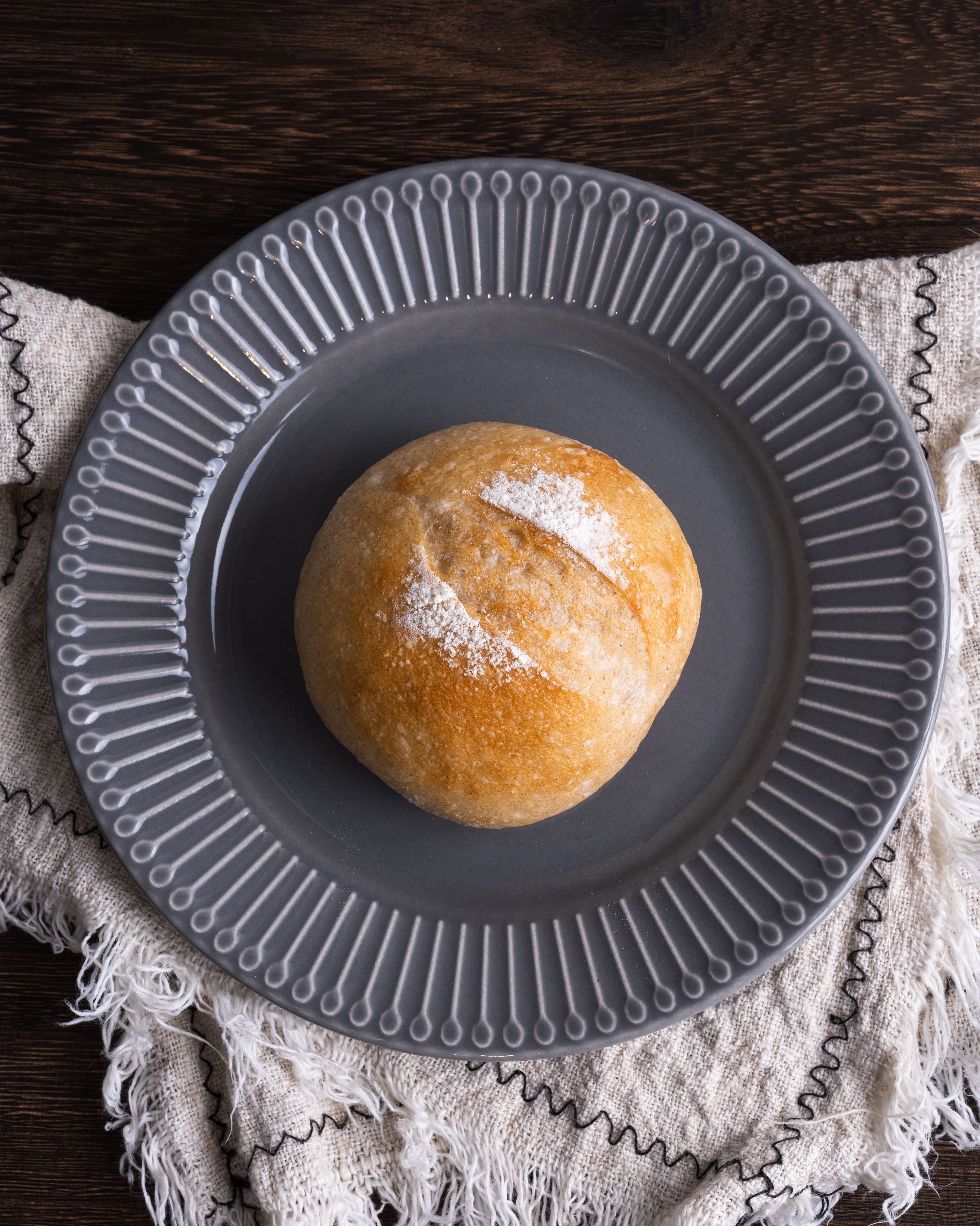 無油無糖減醣酸種全麥原味小圓法（一顆只有96卡） 8顆（純素）