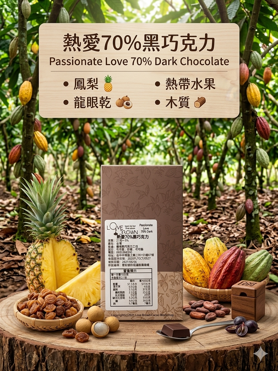 熱愛70%黑巧克力 Passionate Love 70% Dark Chocolate