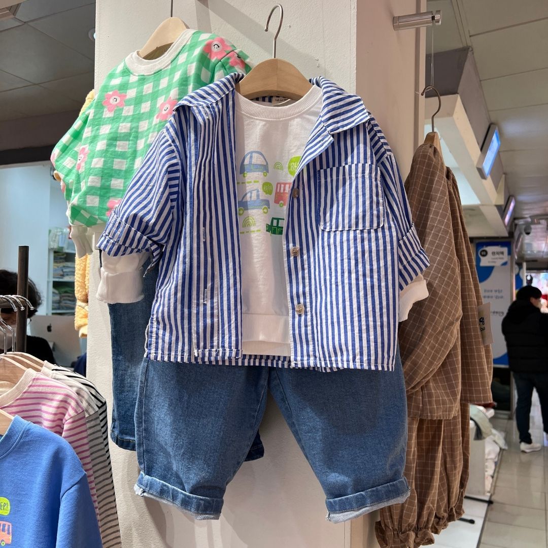 童裝-淺藍牛仔褲