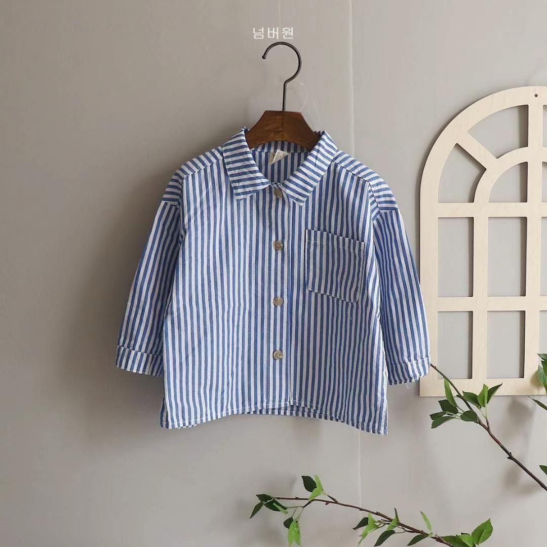 童裝-條紋襯衫