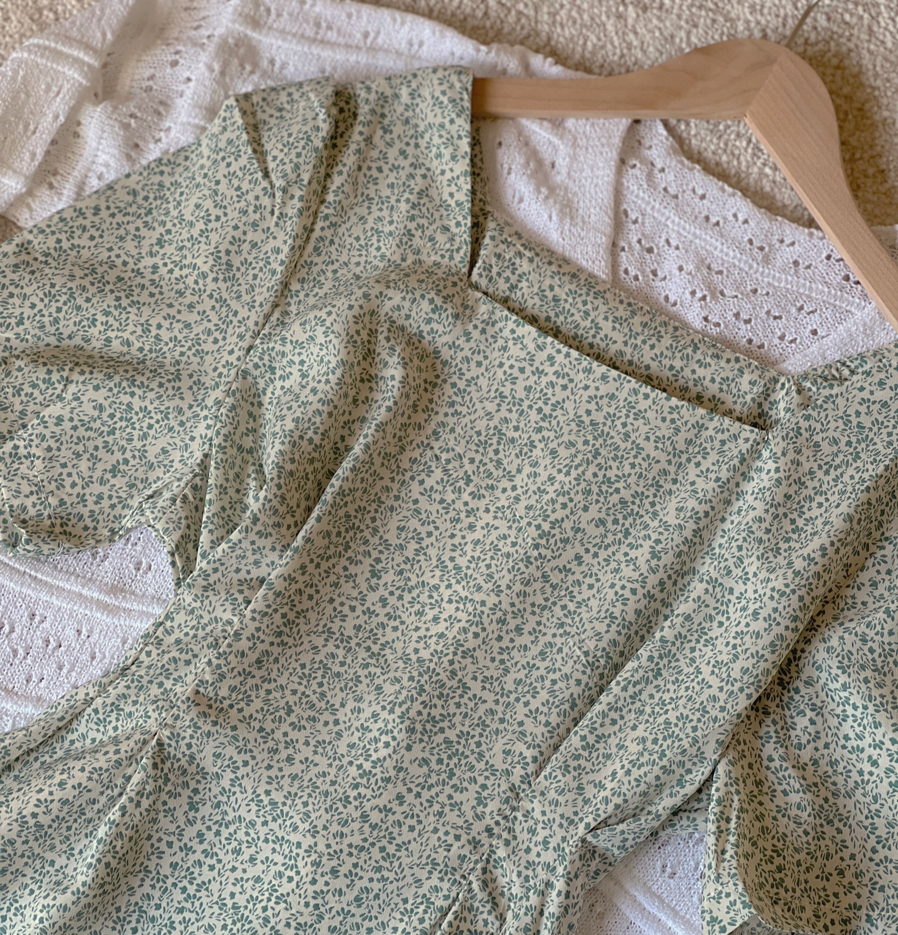 東大門連線款-短袖方領口袋洋裝