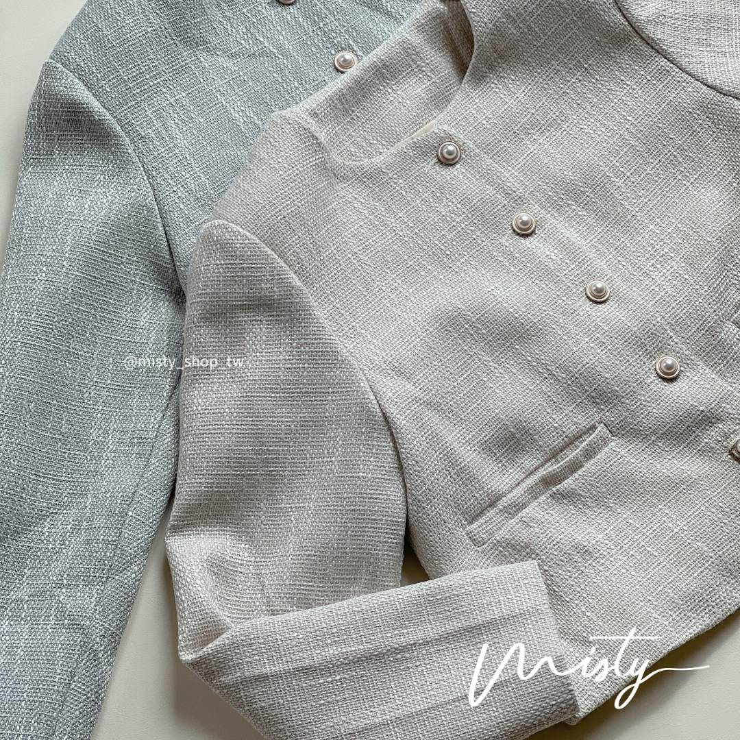 小香風！粗尼小香風有口袋外套