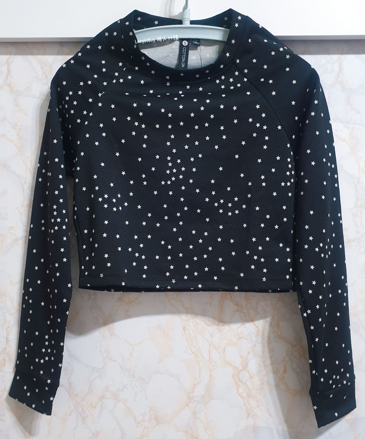 【全新】Cotton On 圓領星星短版長袖上衣 有吊牌 衣服 長袖 官方正品 （已絕版）