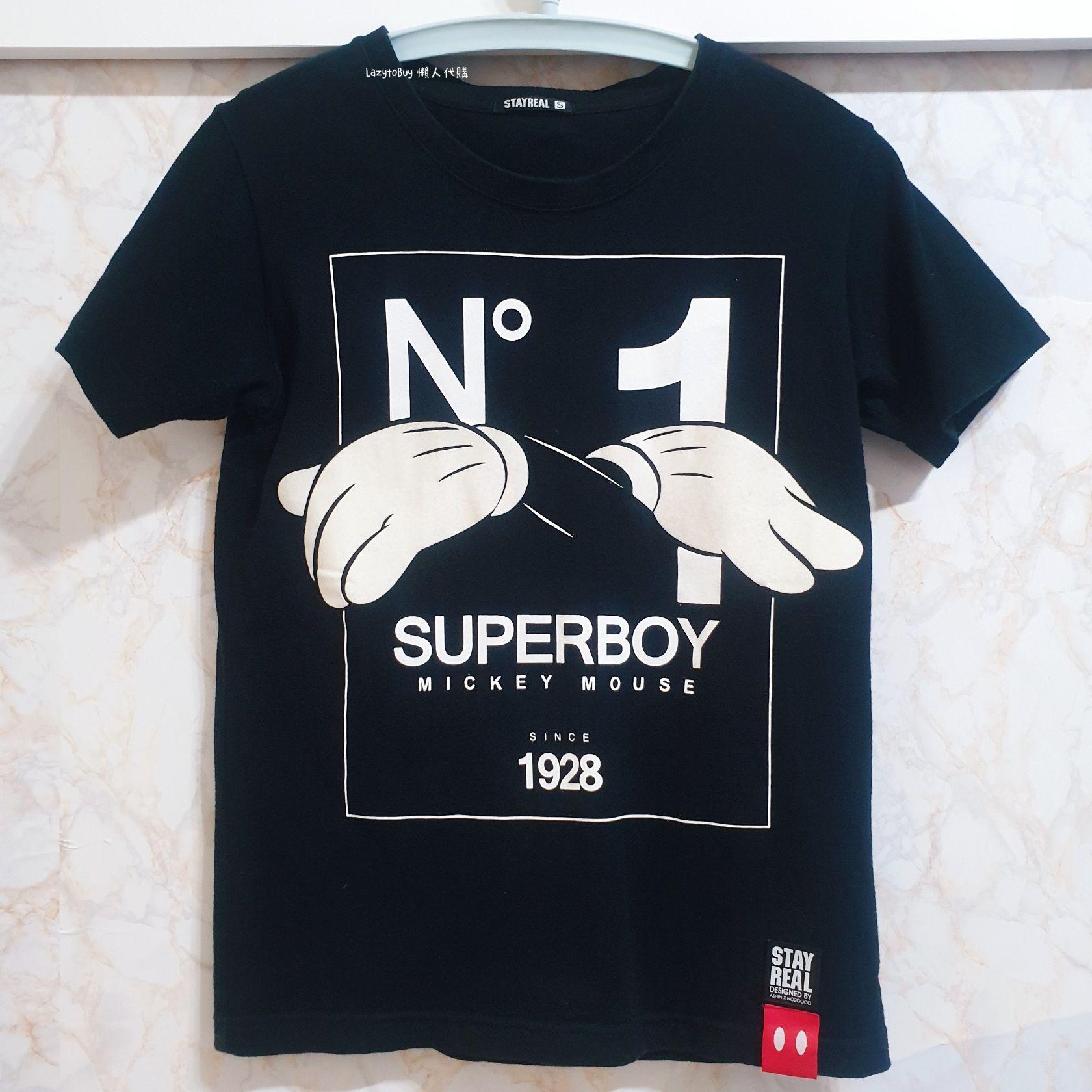 【二手】STAYREAL x Disney 迪士尼 超級米奇 短T 卡通 短袖 T恤 官方正品（已絕版）