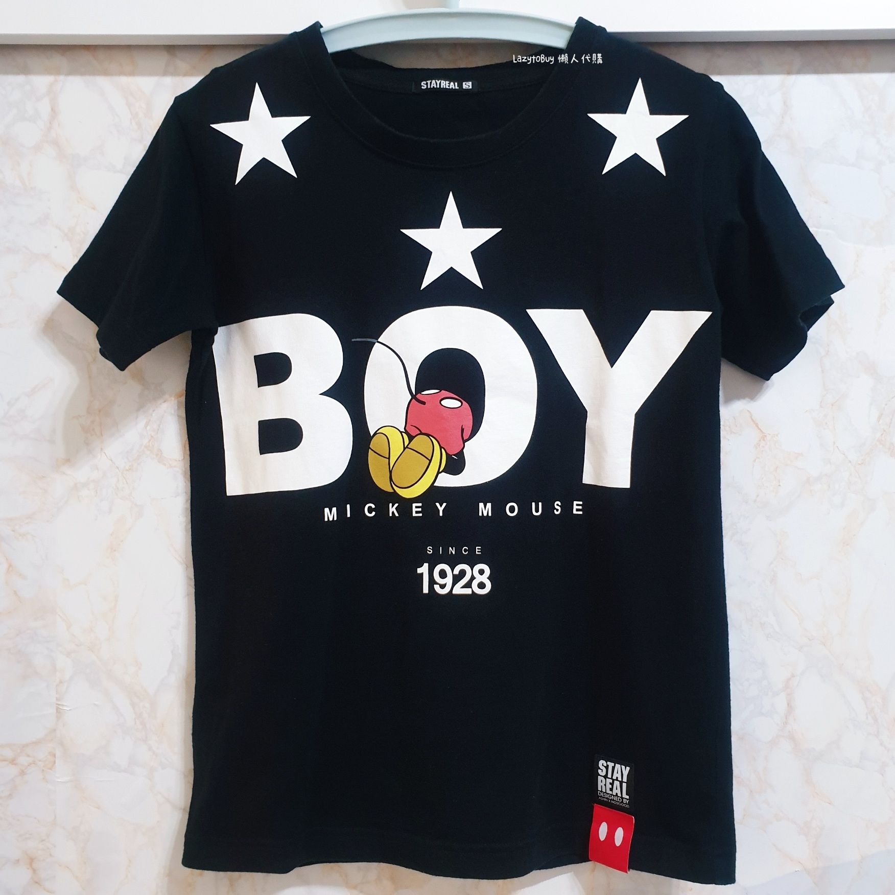 【二手】STAYREAL x Disney 迪士尼 頑皮米奇 短T 卡通 短袖 T恤 官方正品（已絕版）