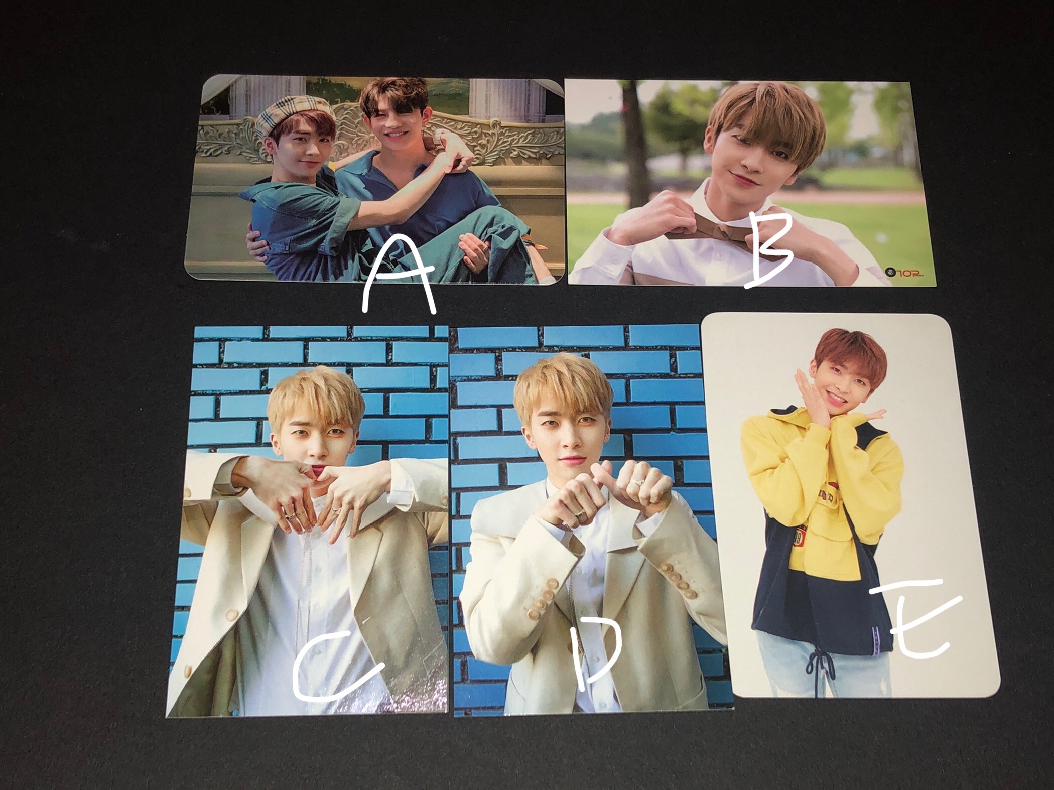 UP10TION 曉悟 李東烈 三周年特別專/一期會員禮/正規一輯key卡/三周年飯咪特典小卡