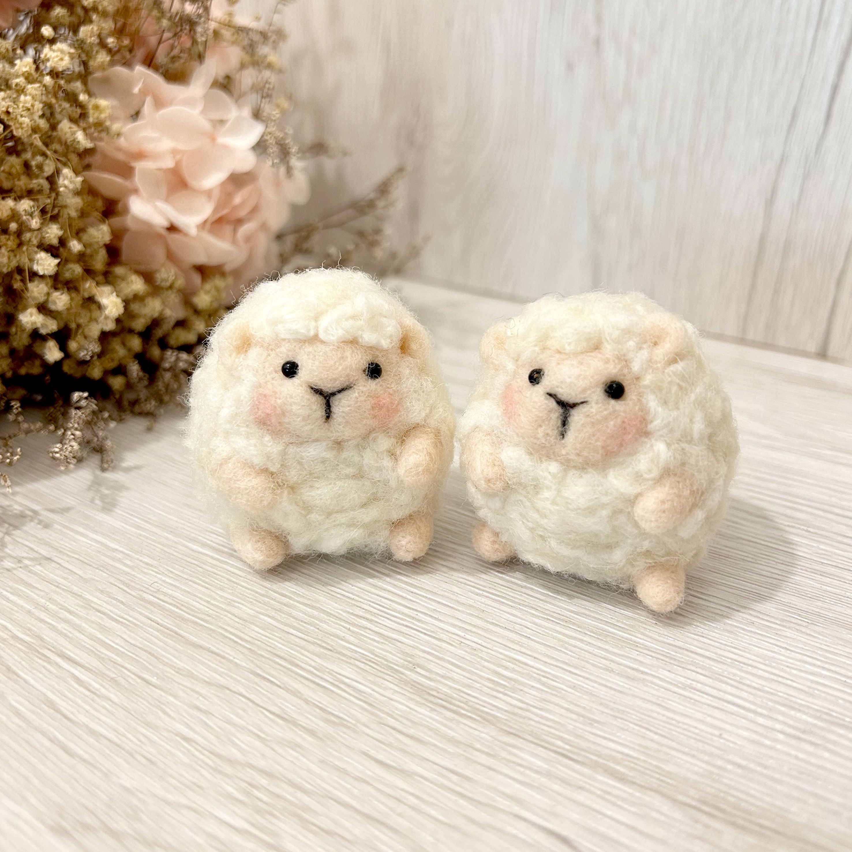 雲朵小羊 羊毛氈娃娃 療癒 送禮