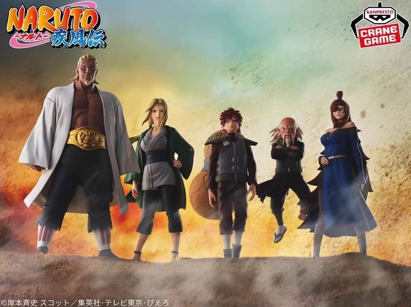BANPRESTO正版 代理版 景品 火影忍者疾風傳 公仔 五影集結…!!