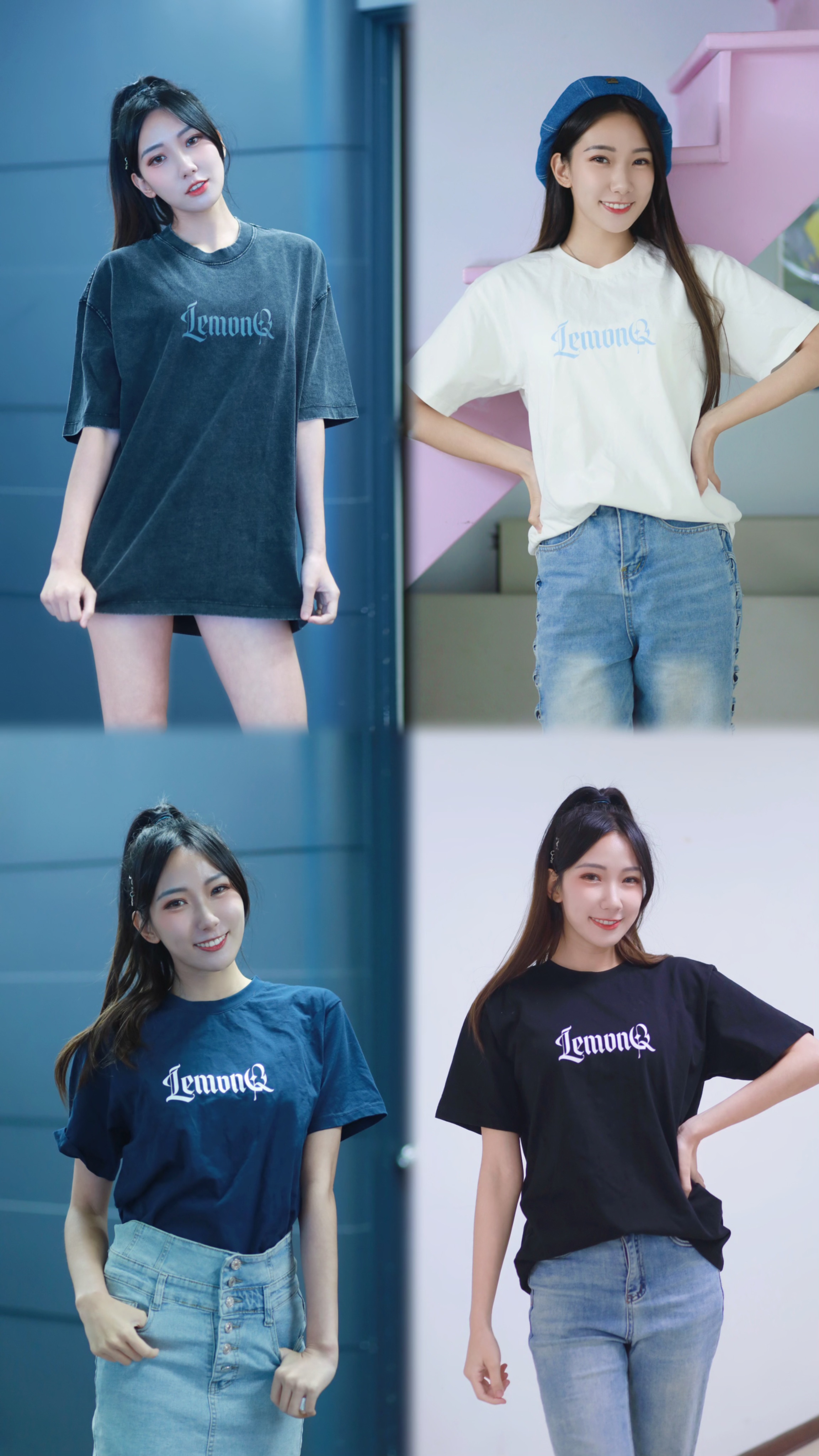 Lemon.Q二代-Ｔ-shirt（黑＼白＼藏青＼水洗黑）