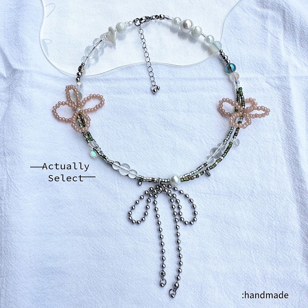 Actually Select | No.104 葎 | Y2K ins 多層次 串珠項鍊 短項鍊 頸鏈 項鍊