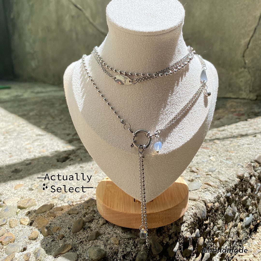 Actually Select | No.132 粼 | 個性款 簡約款 鍊條項鍊 手鍊