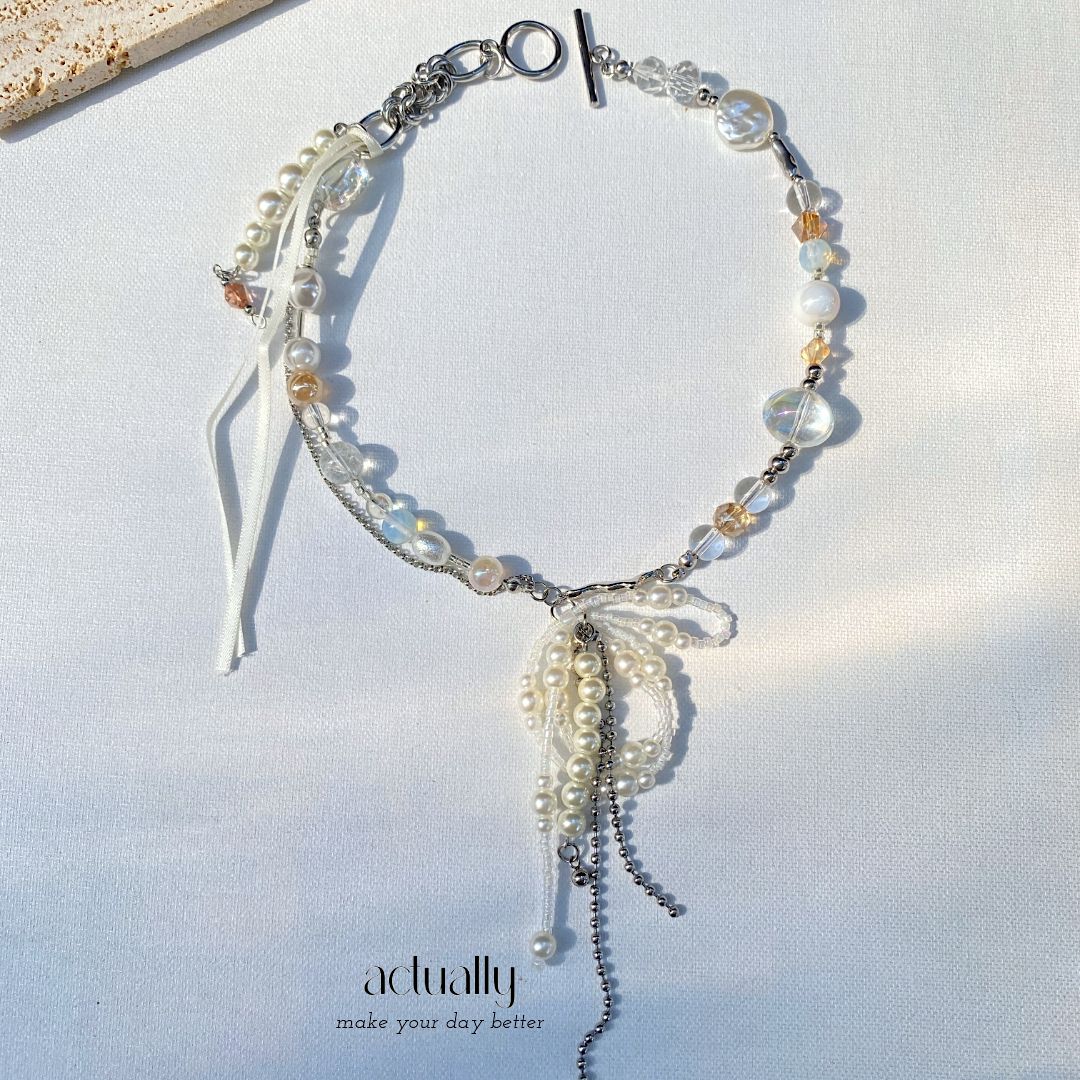 Actually Select | No.165 製造浪漫 | Y2K ins 垂墜感 串珠項鍊 項鍊