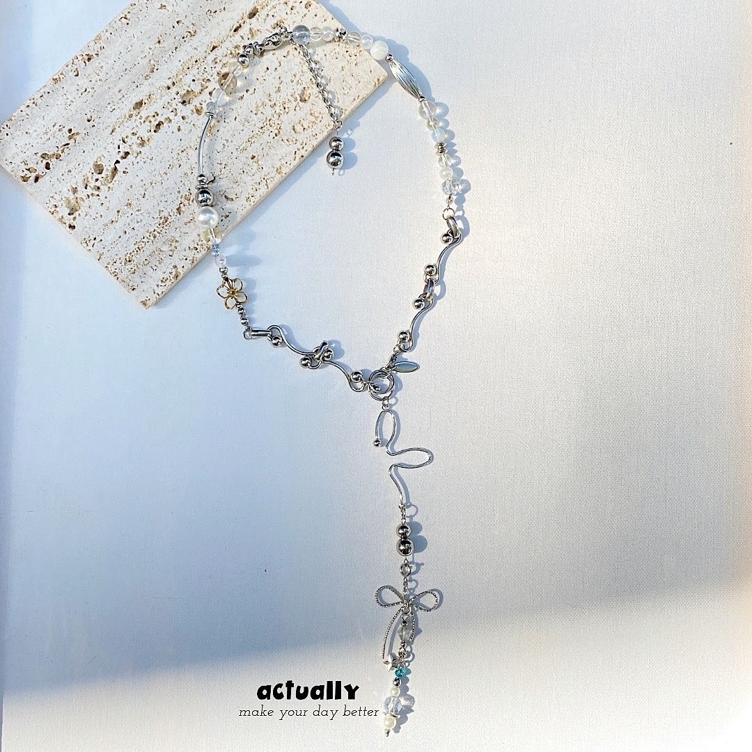 Actually Select | No.166 戀空 | Y2K ins 垂墜感 多種戴法 串珠項鍊 項鍊