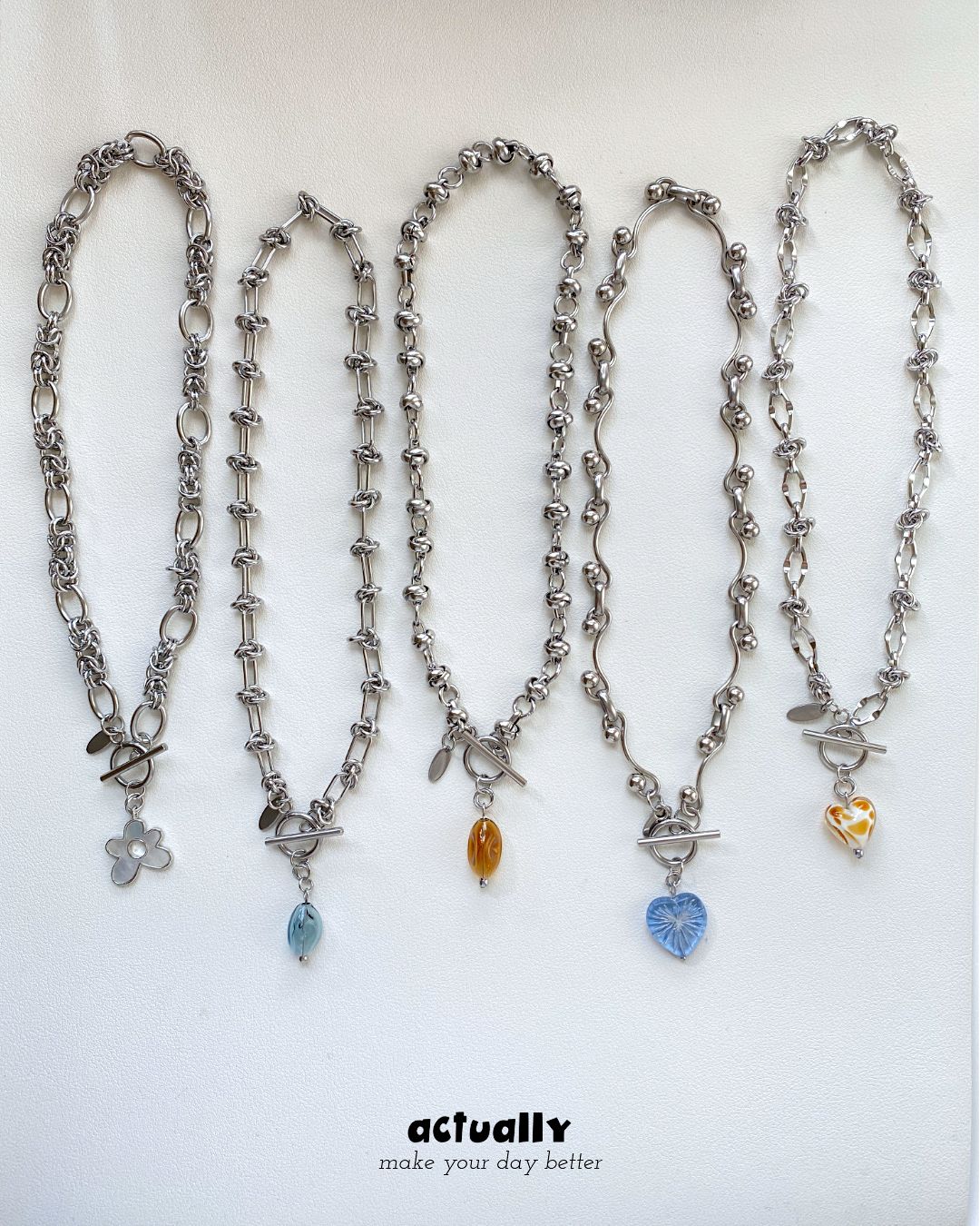 Actually Select | No.170 鈦鋼系列 項鍊 | Y2K ins 個性款 日常搭配 鈦鋼 項鍊