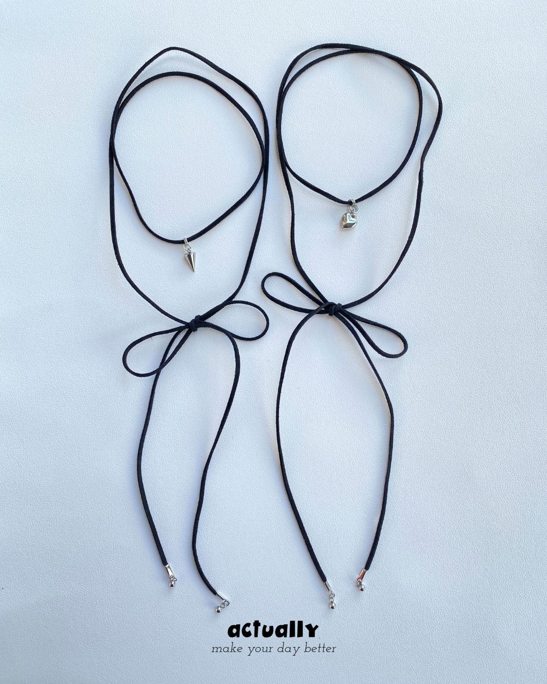 Actually Select | No.146 綁脖造型皮繩 | Y2K ins 波西米亞風 隨性 慵懶 項鍊