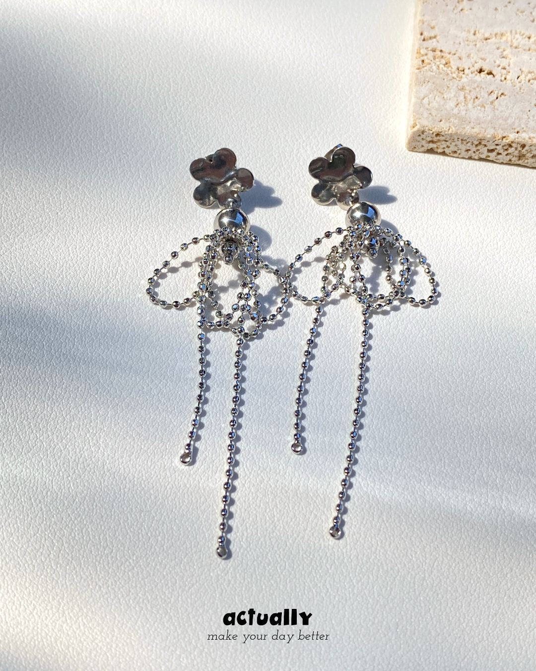 Actually Select | E.011 流蘇垂墜感 耳環 | Y2K ins 氣質款 耳環