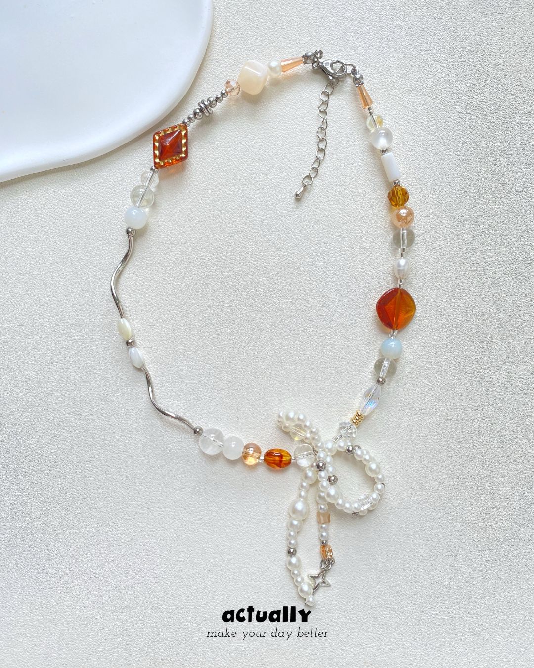 Actually Select | No.117 珍珠太妃糖 | Y2K 串珠項鍊