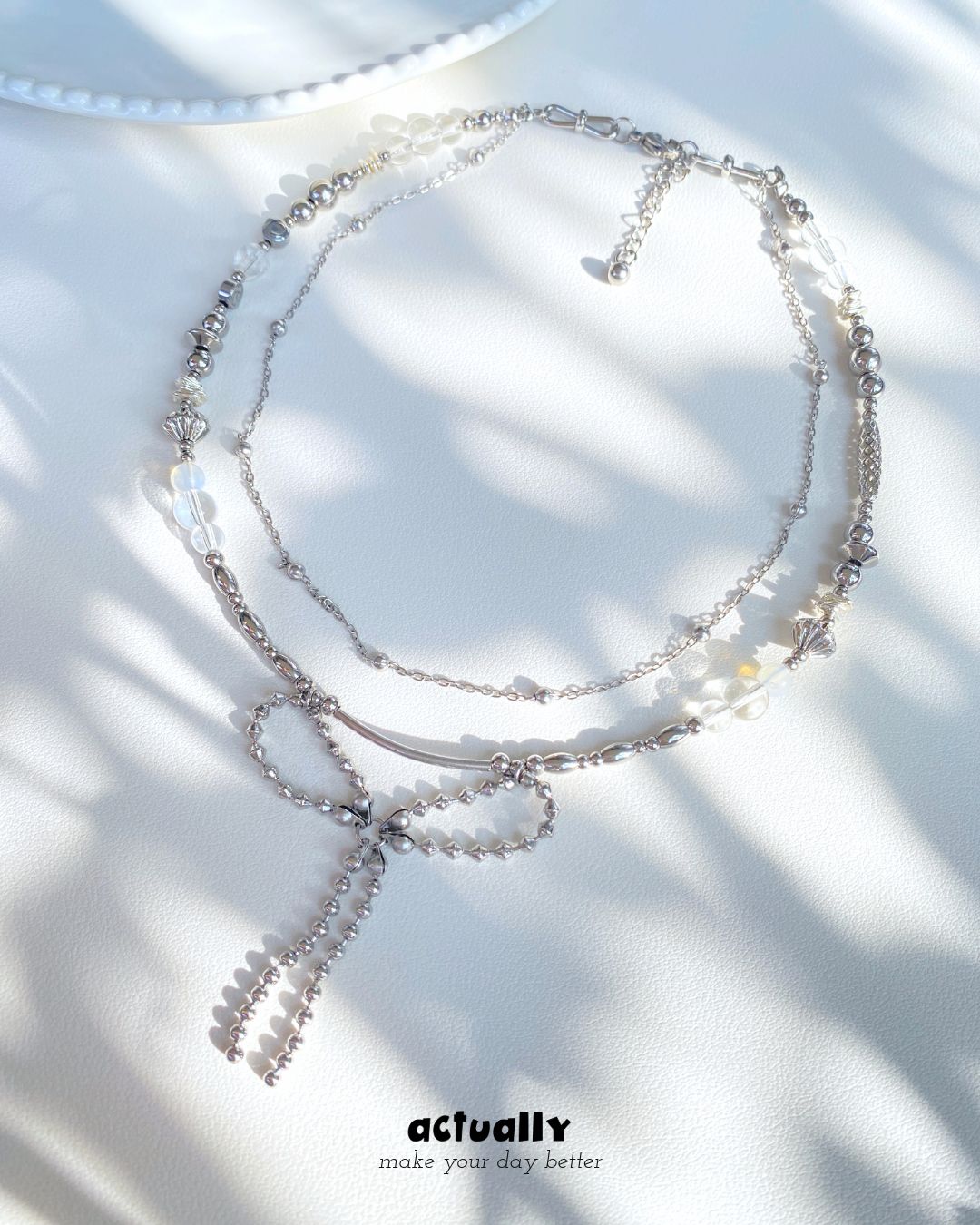 Actually Select | No.184 覓  | Y2K ins 多層次 簡約款 串珠項鍊 項鍊
