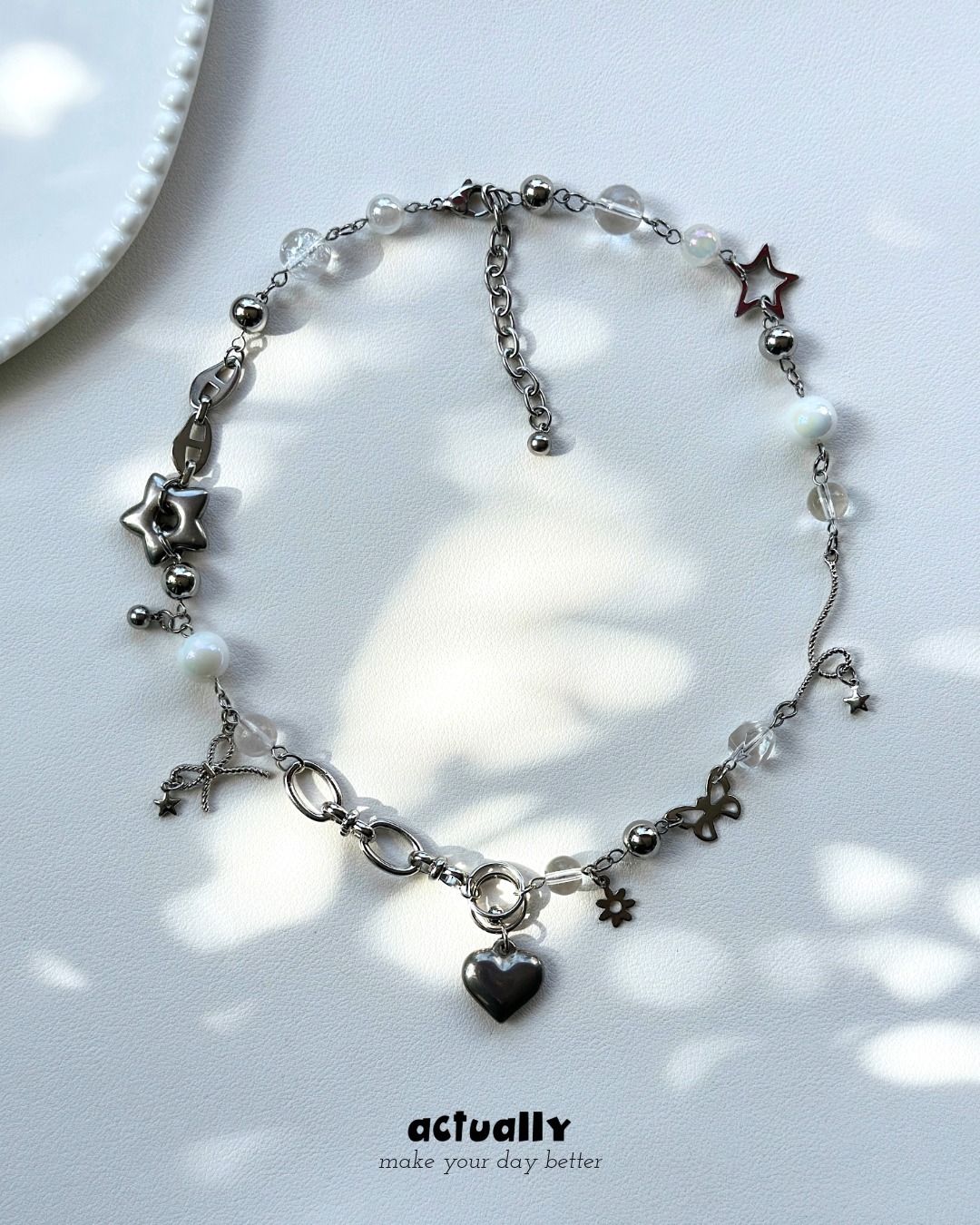 Actually Select | No.189 銀河星辰 | Y2K ins 日系 氣質 甜美 串珠項鍊 項鍊