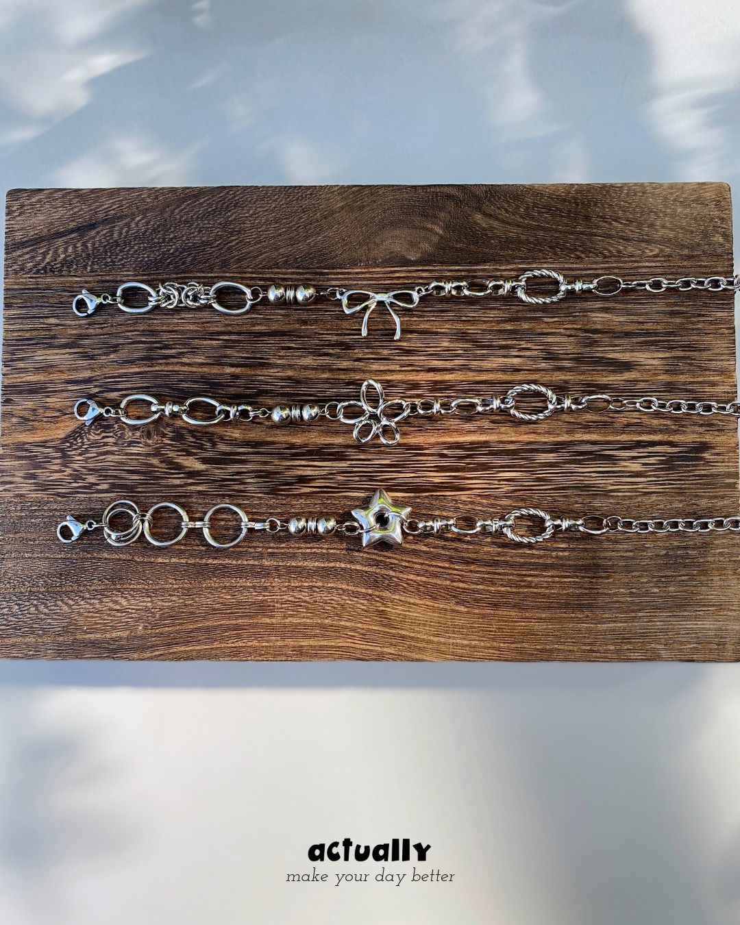 Actually Select | no.195 鈦鋼系列 IV | ins 個性款 鈦鋼 設計款 手鍊