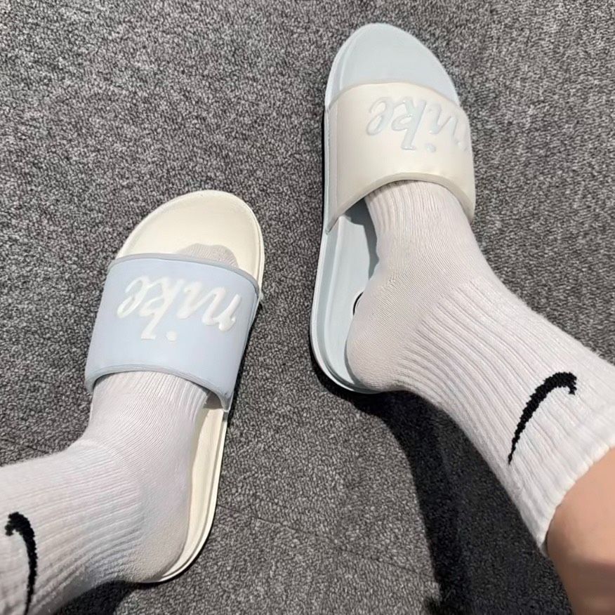 *國外最新款限定色＜預購＞NIKE 拖鞋 寶寶藍紫鴛鴦拖 FQ7646-103