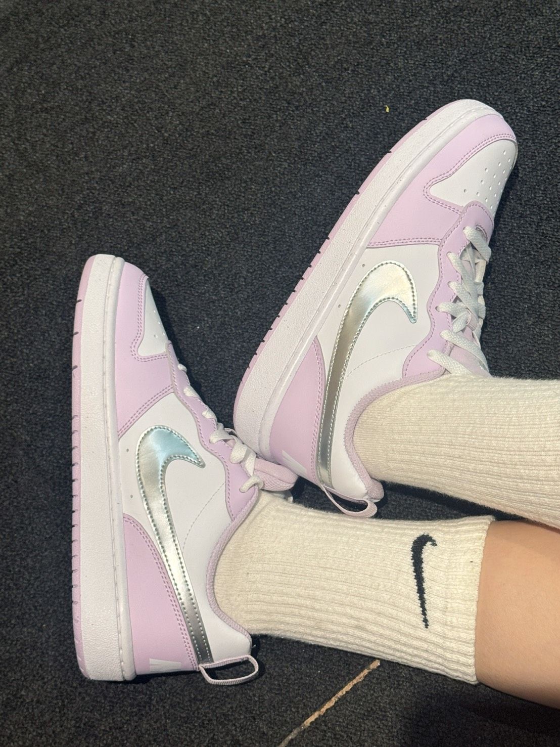 ＜預購＞ 國外限定NIKE COURT BOROUGH LOW 2 小DUNK  銀紫色