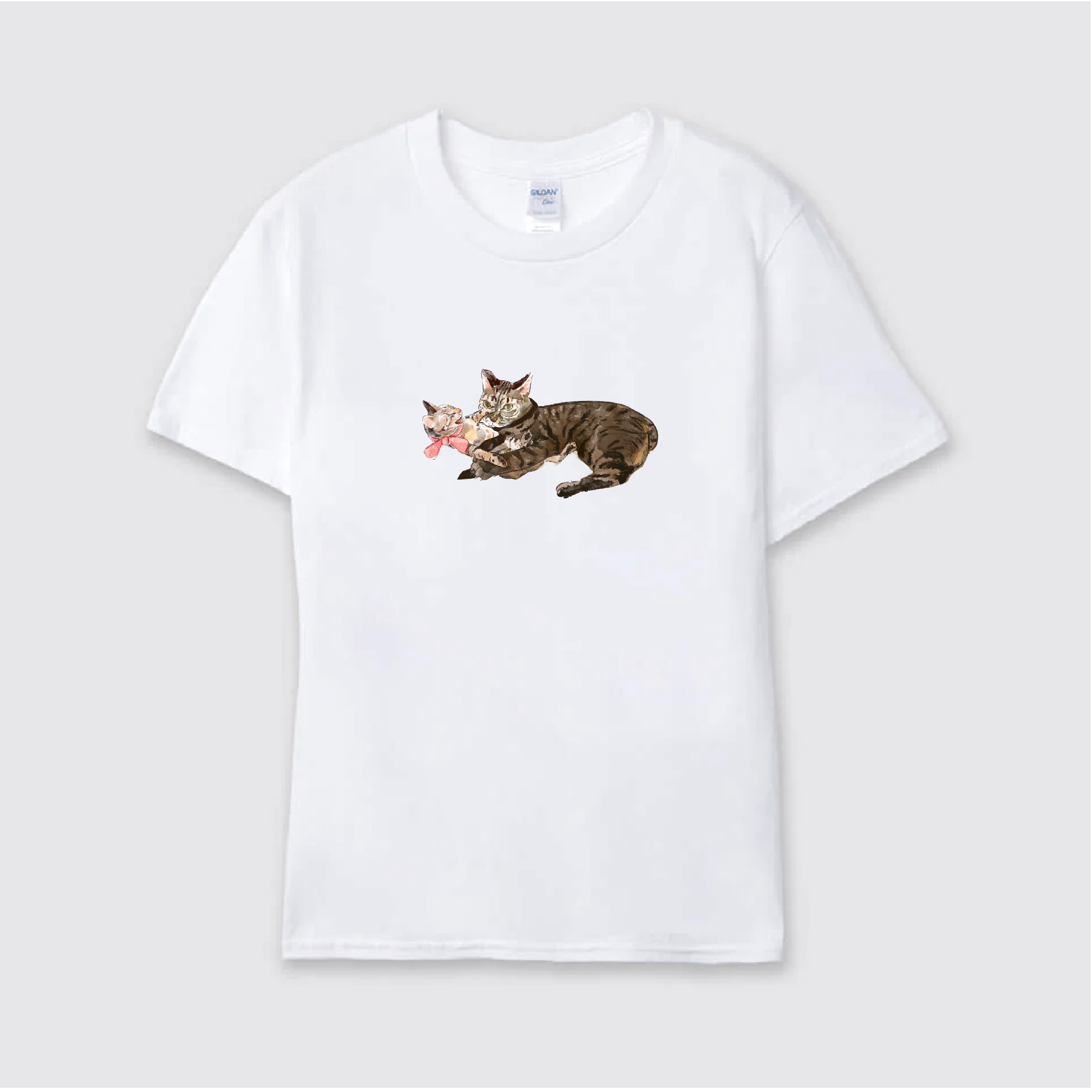 眼鏡貓抱貓款T-Shirt