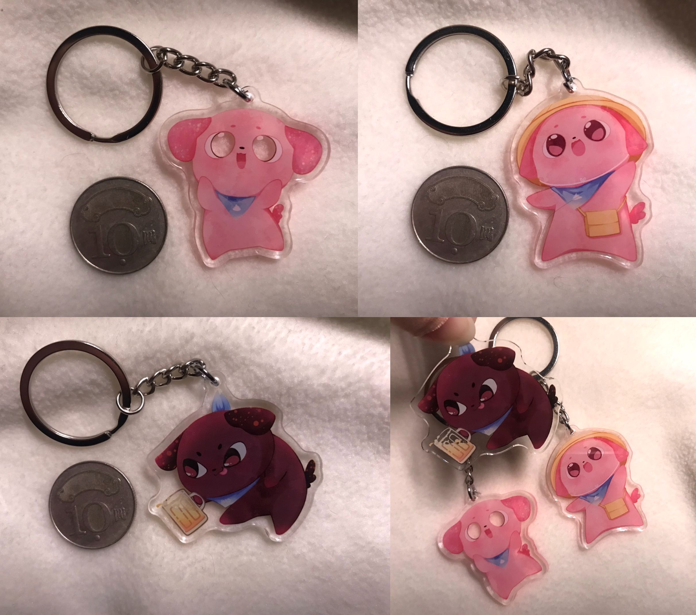 【壓克力吊飾】三款粉肝