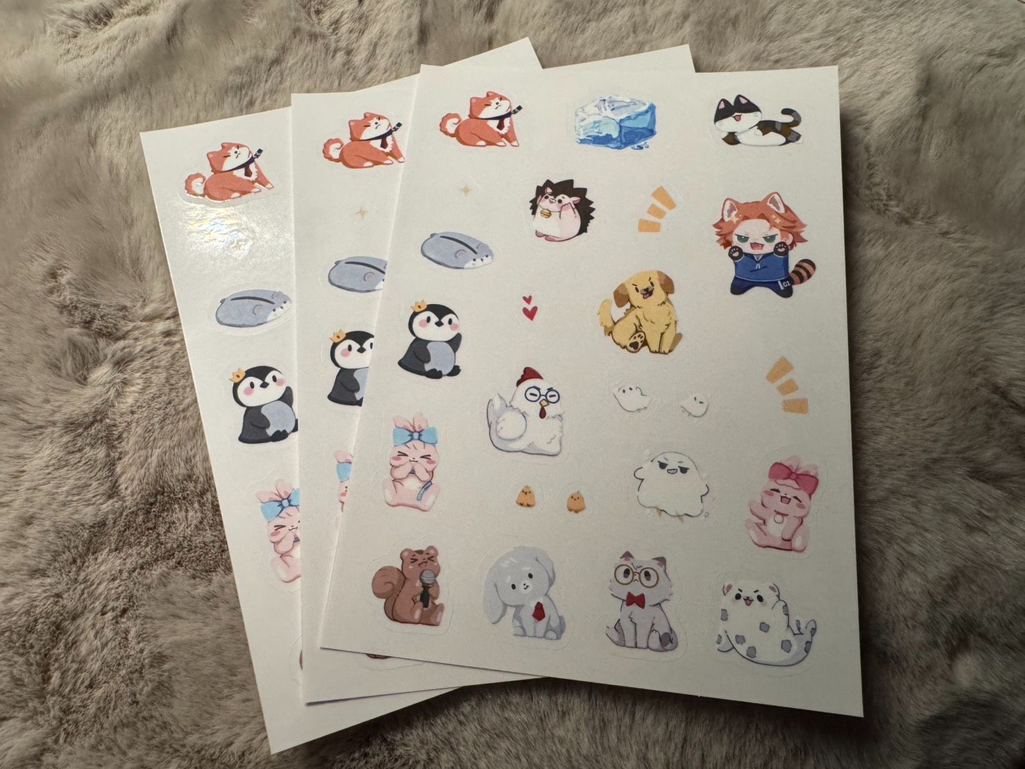 【二創】R1X動物朋友 A6貼紙 透明款