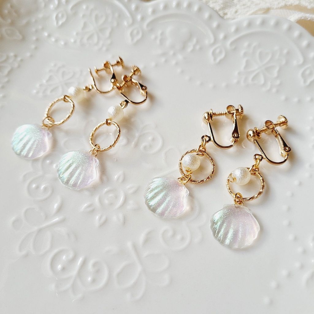 貝殼氣質耳環