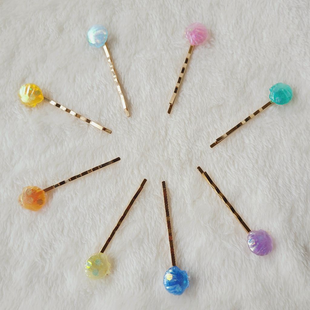 真珠美人魚一字夾