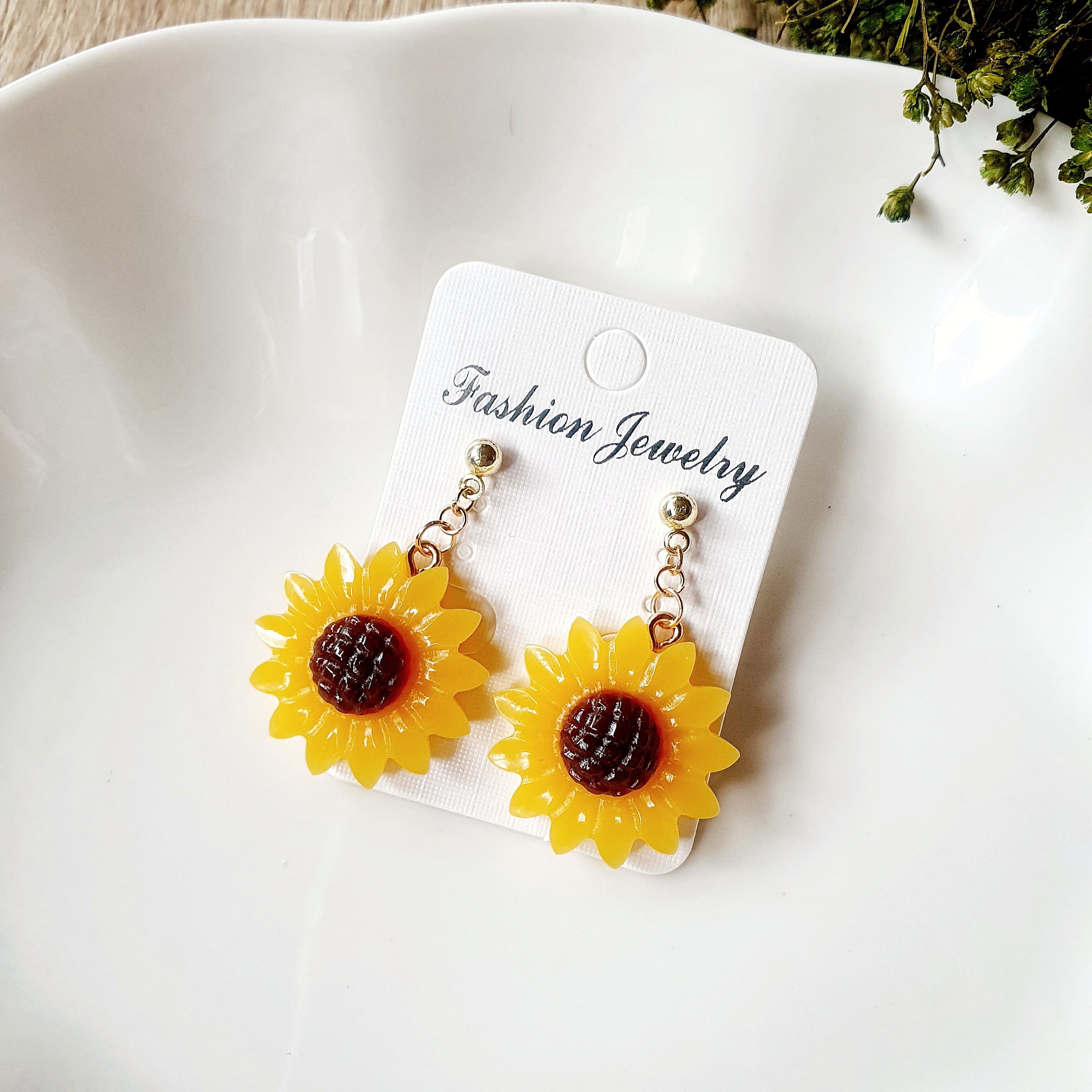 向日葵耳環