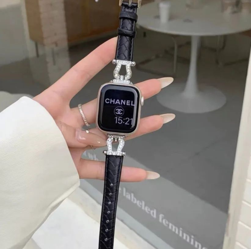 馬蹄扣帶鑽款apple watch錶帶