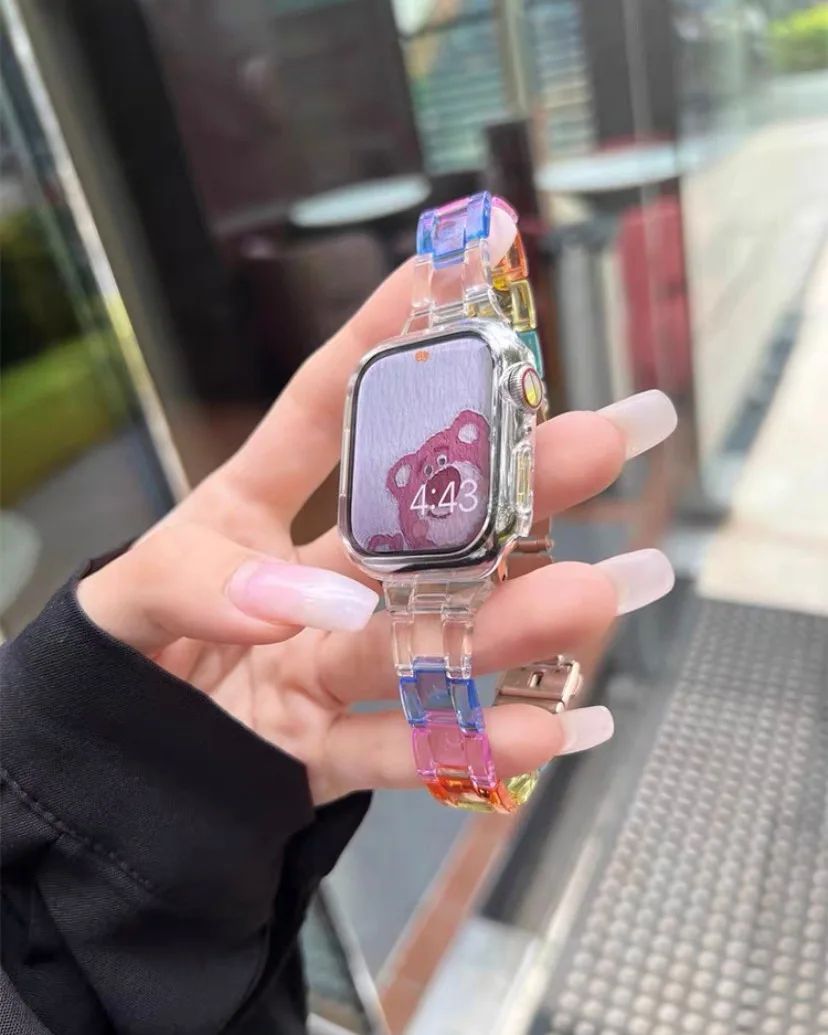 透明環扣apple watch錶帶