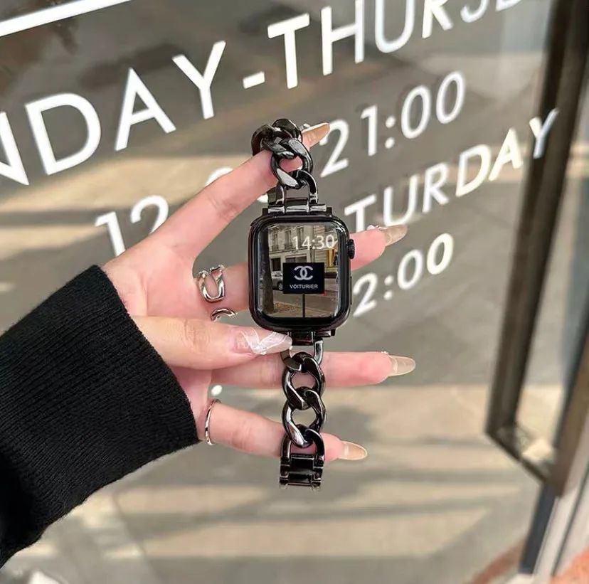 金屬鍊條apple watch錶帶