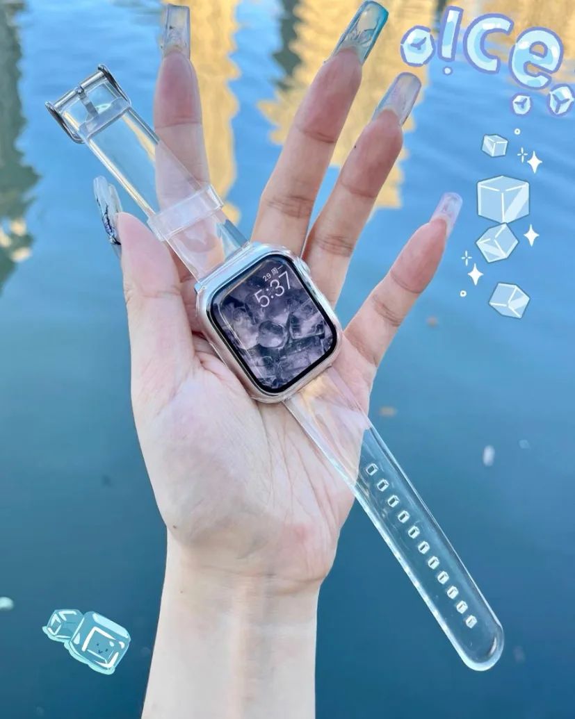 超級夏天透明apple watch錶帶