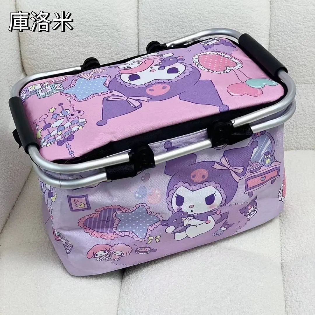 卡通三麗鷗外出野餐保溫手提收納箱