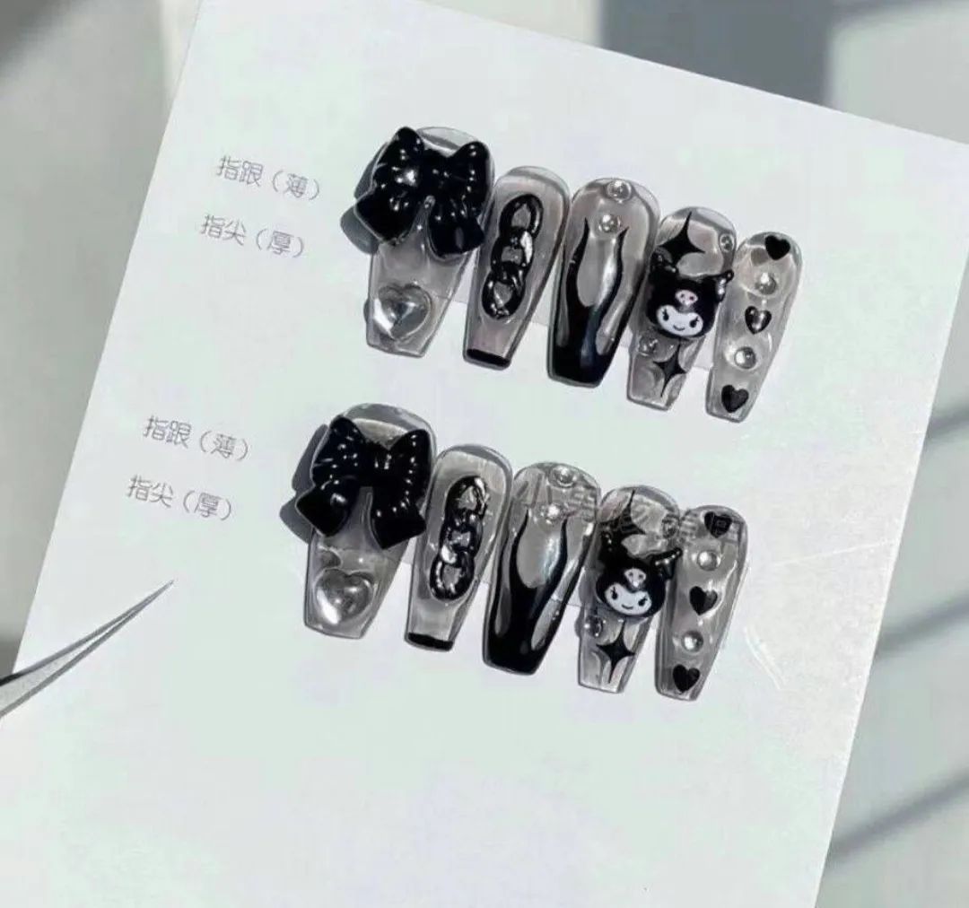 #美甲  #J廠  暗黑系庫洛米穿戴甲