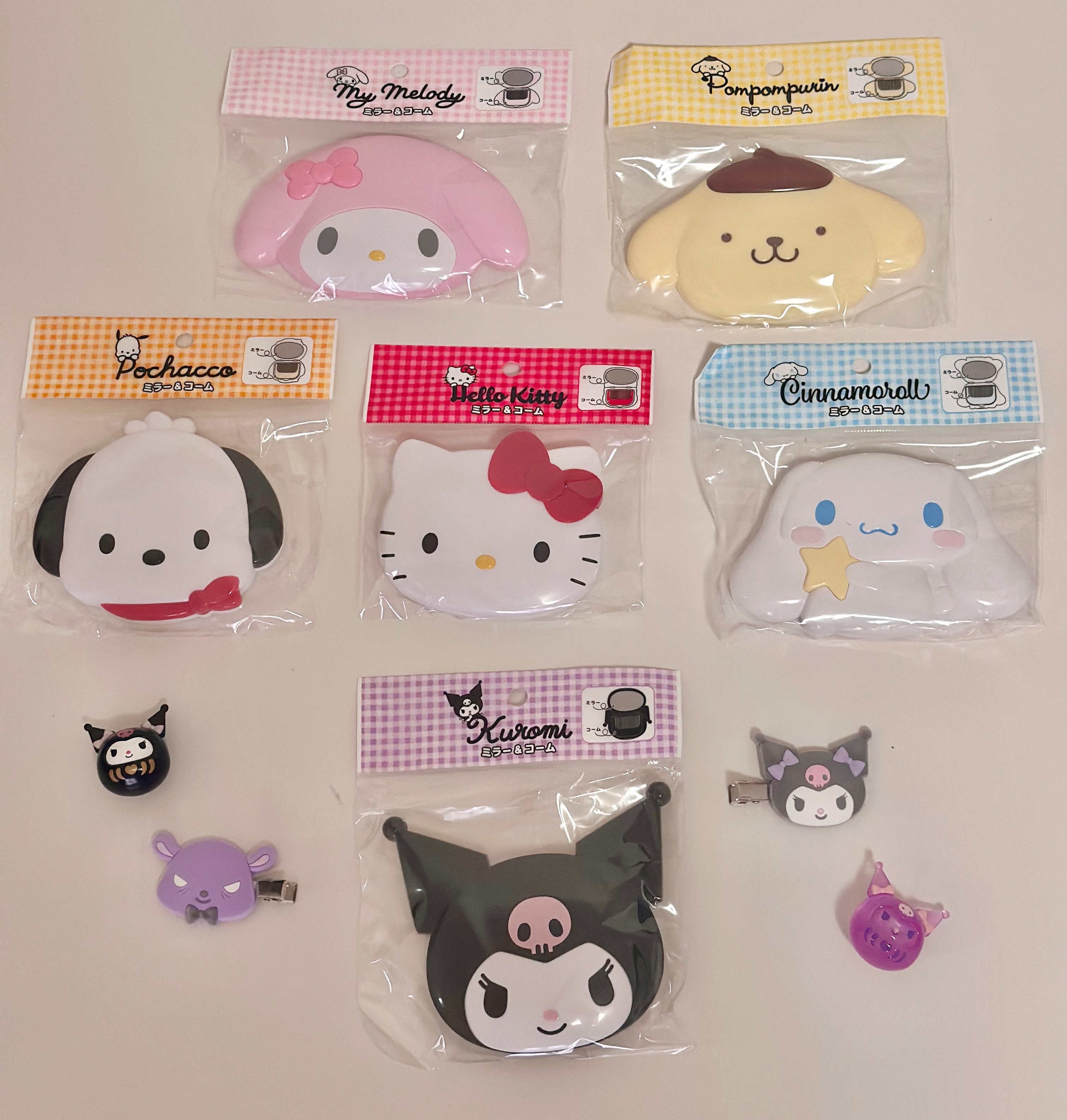 🇯🇵 三麗鷗隨身鏡+梳子