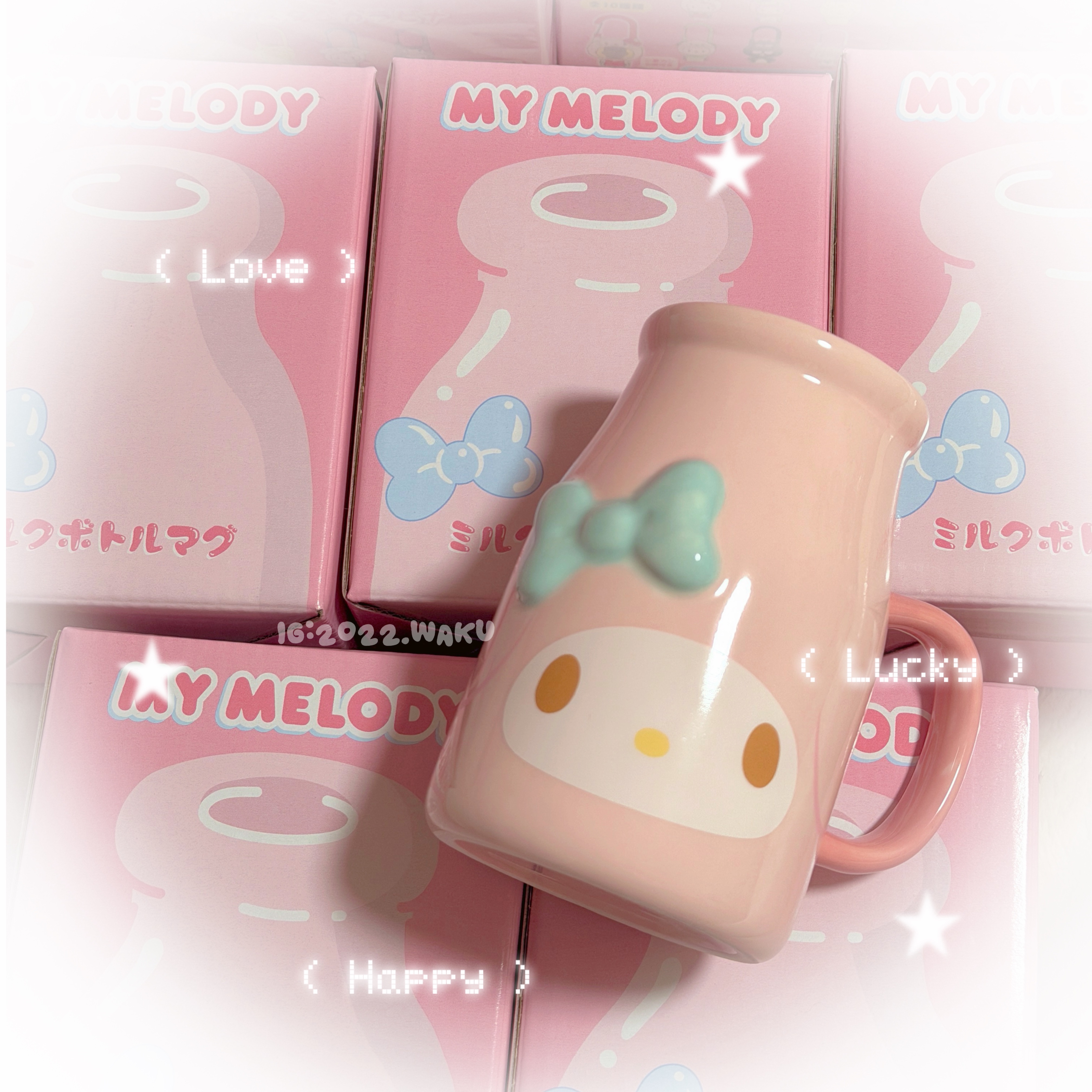 ୨୧￤美樂蒂牛奶瓶造型馬克杯🥛