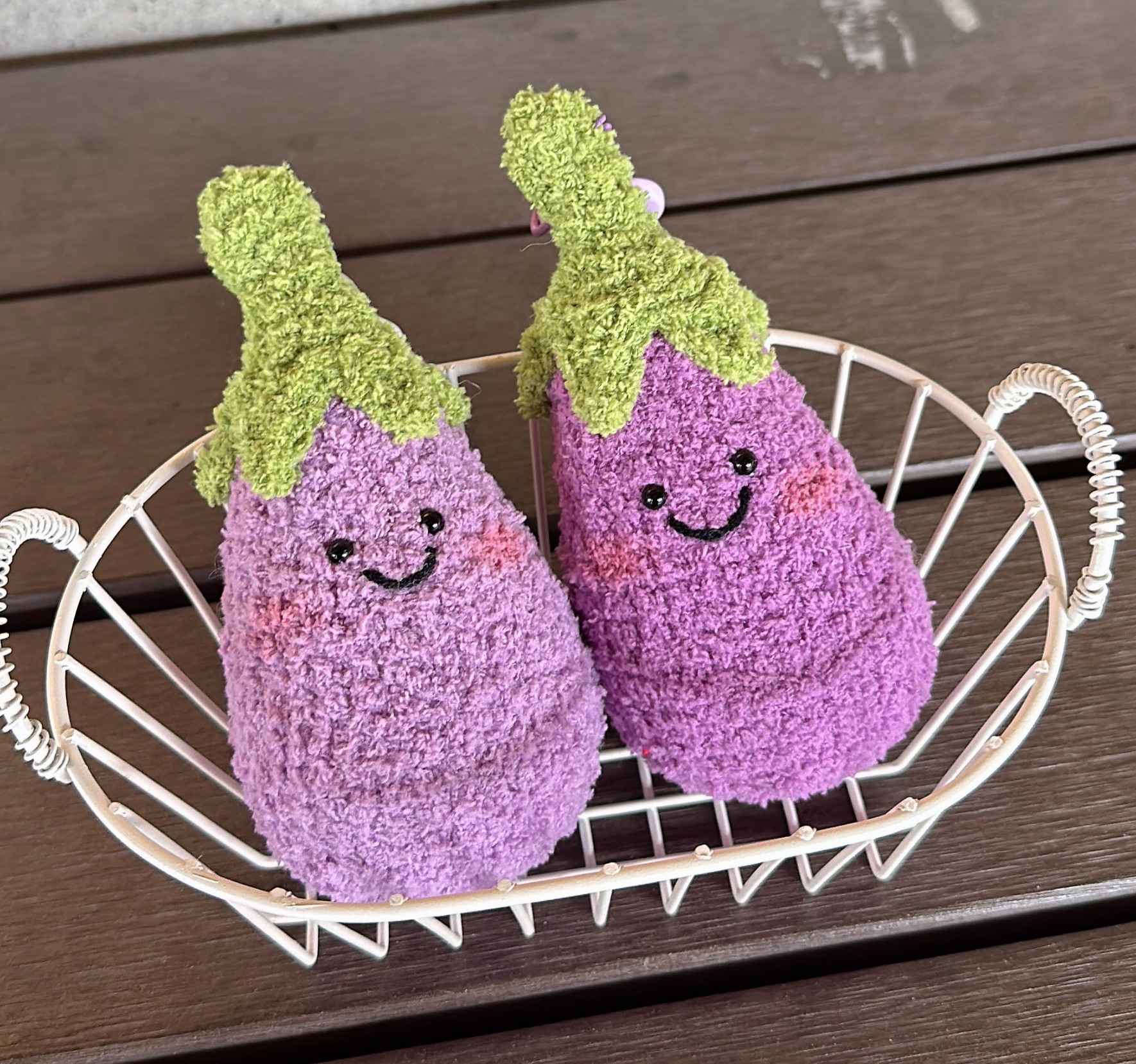 可愛胖茄吊飾/茄子蛋吊飾