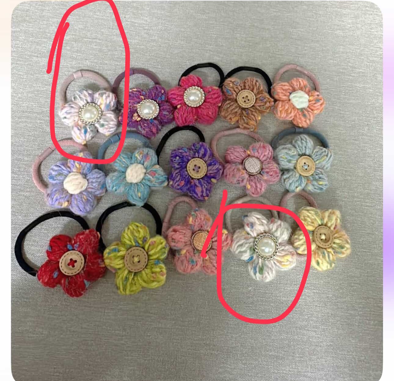 花花髮圈1個（客人賣場）